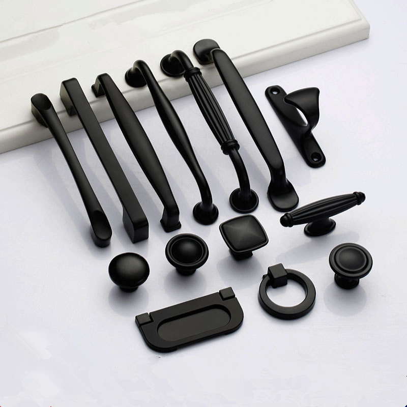 Restoration Hardware Furniture Used - Black Handles for Furniture Cabinet Knobs
