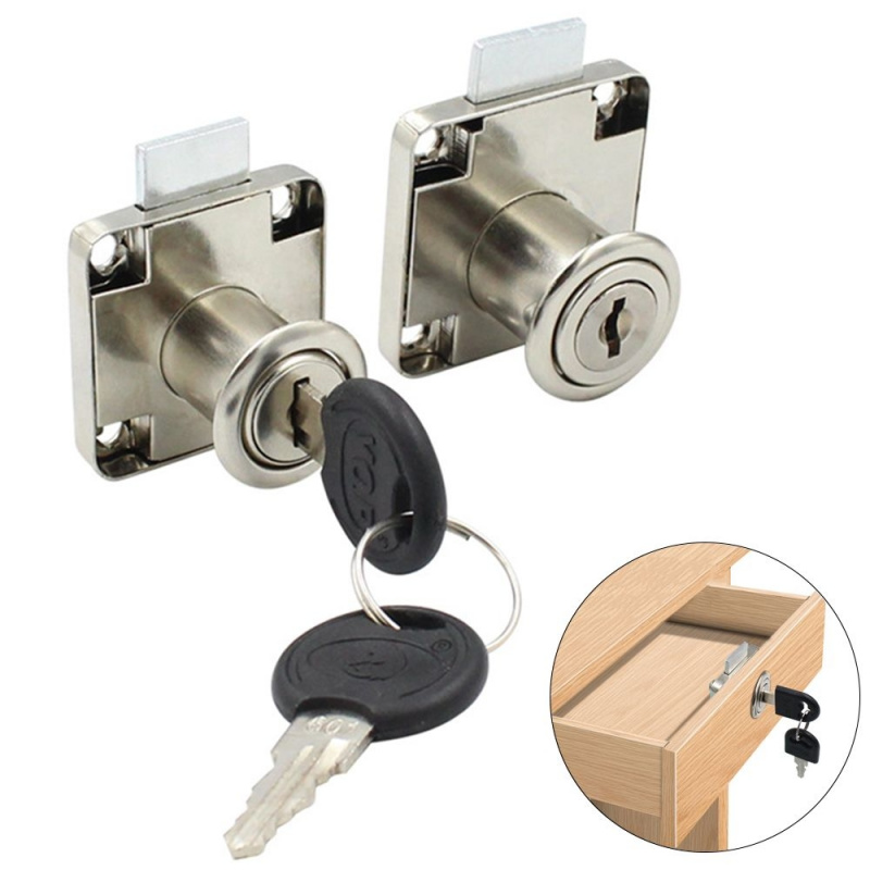 Office Furniture Hardware - Zinc Alloy Anti-Theft Drawer Lock With