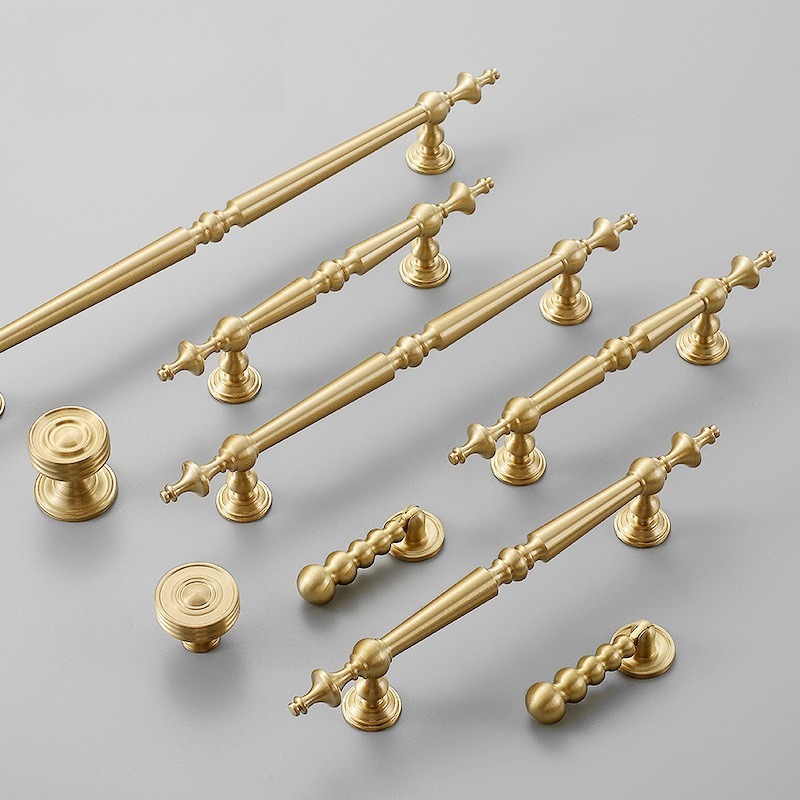 Furniture Hardware Brass - French Solid Brass Handles for Furniture
