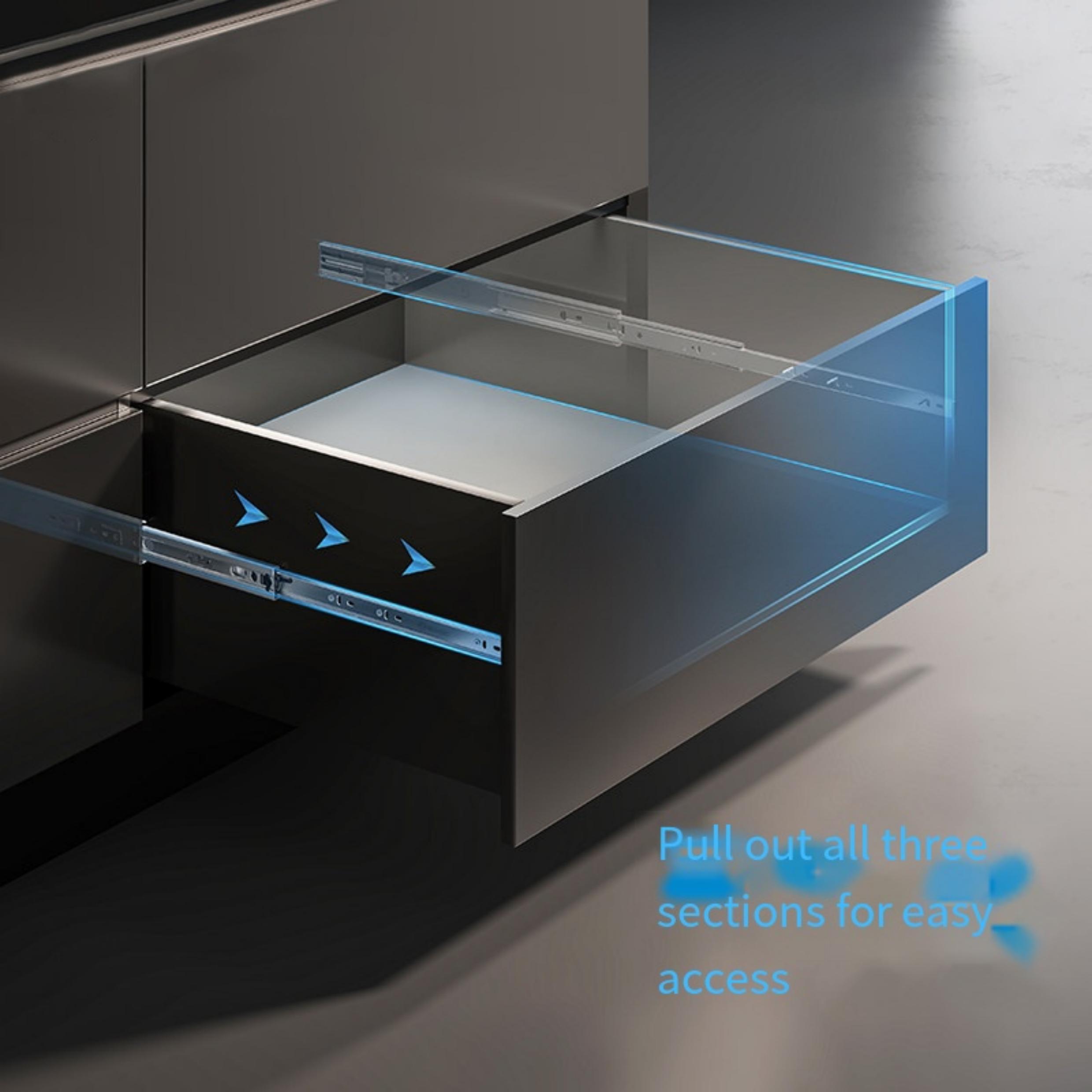 2Pcs Metal Buffer Drawer Slide - Furniture Rails Hardware review and price