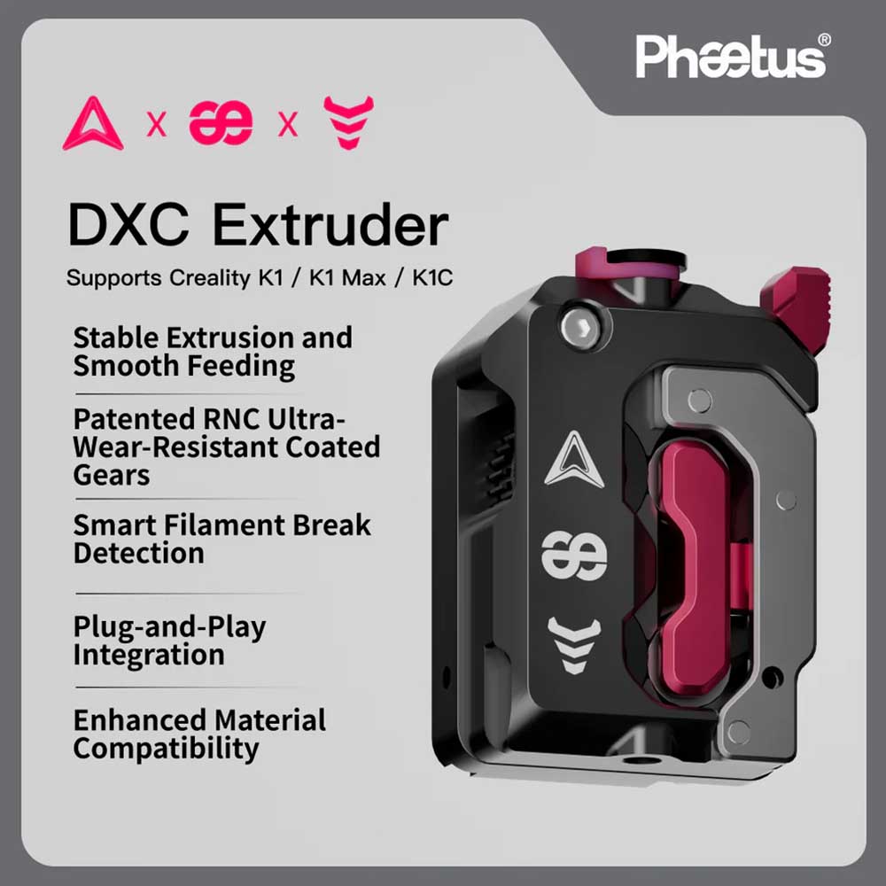 Phaetus DXC V1.1 Extruder With - Creality Printer K1 review and price