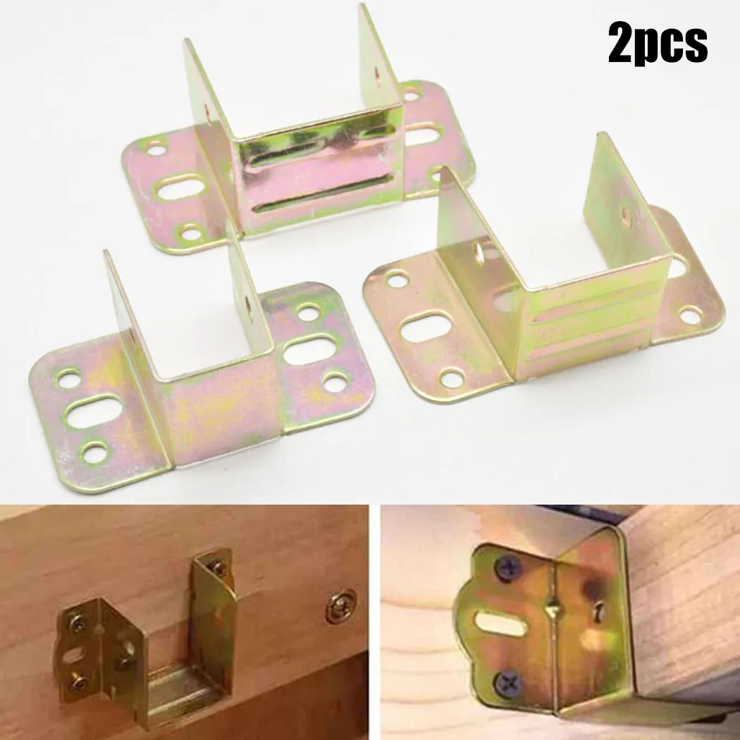 2pcs U Shaped Metal Bed Bracke - Furniture Joinery Hardware review and price