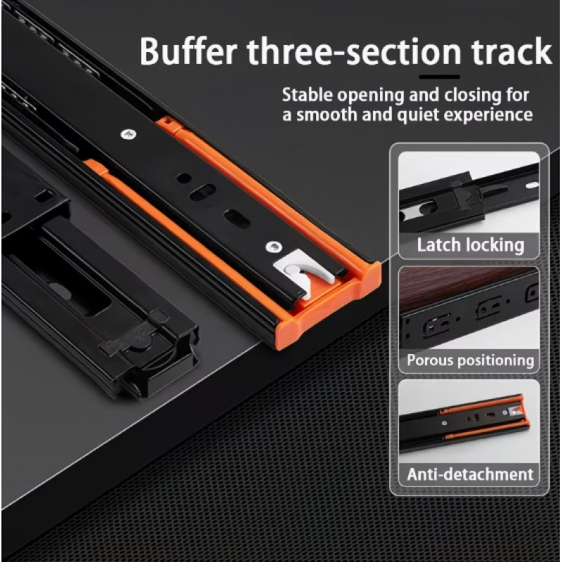 2Pcs Metal Buffer Drawer Slide - Furniture Rails Hardware review and price