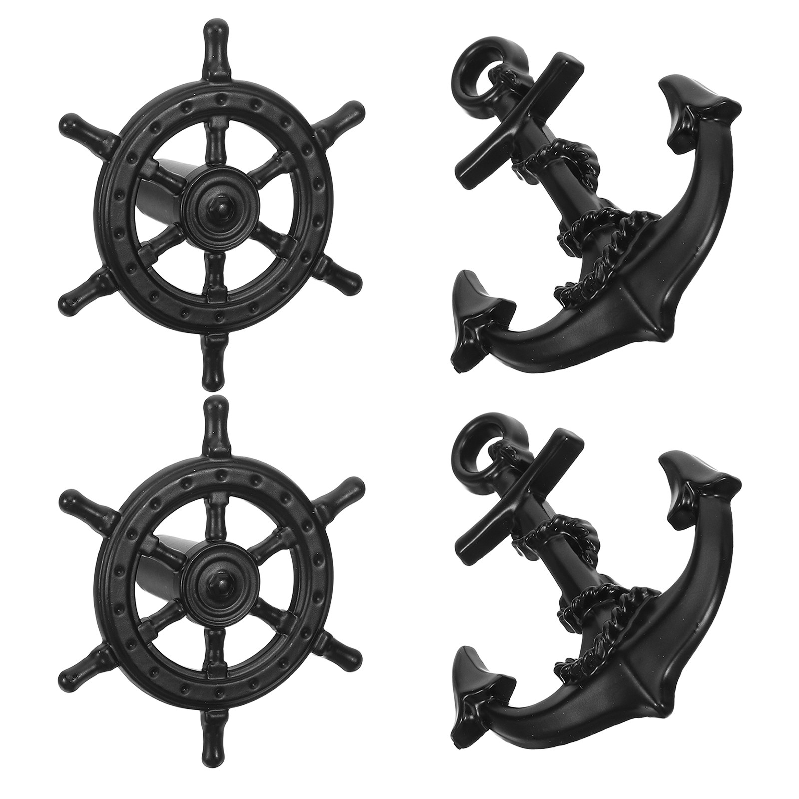 4Pcs Black Vintage Drawer Pull - Restoration Hardware Furniture Used review and price