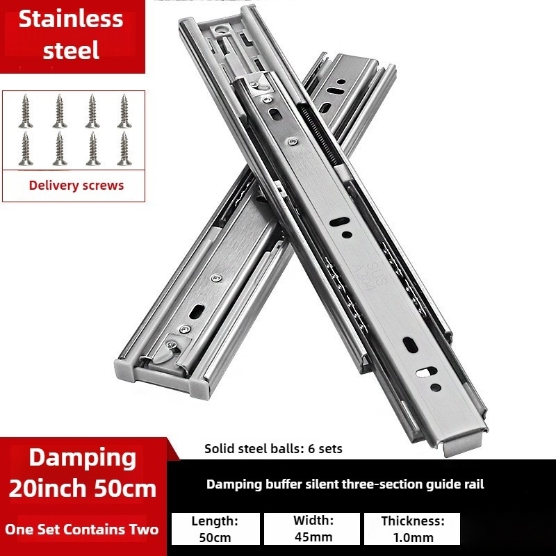 10-22 Inch 45mm Width Stainles - Furniture Rails Hardware review and price