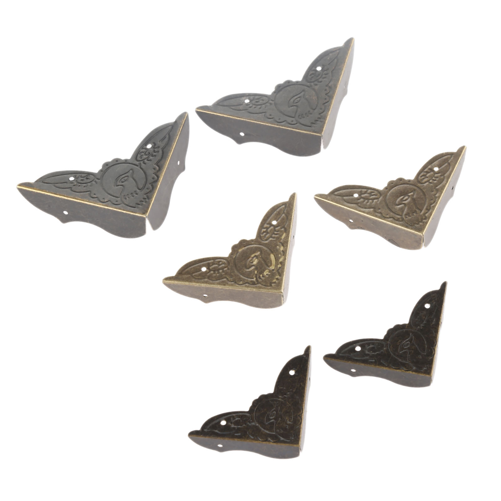 4Pcs Antique Brass Corner Brac - Furniture Hardware Brass review and price