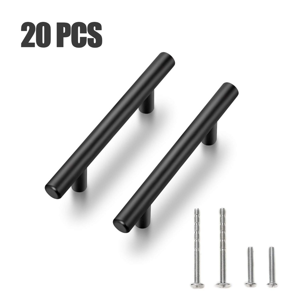 20 PCS Cabinet Pulls Matte Bla - Restoration Hardware Furniture Used review and price