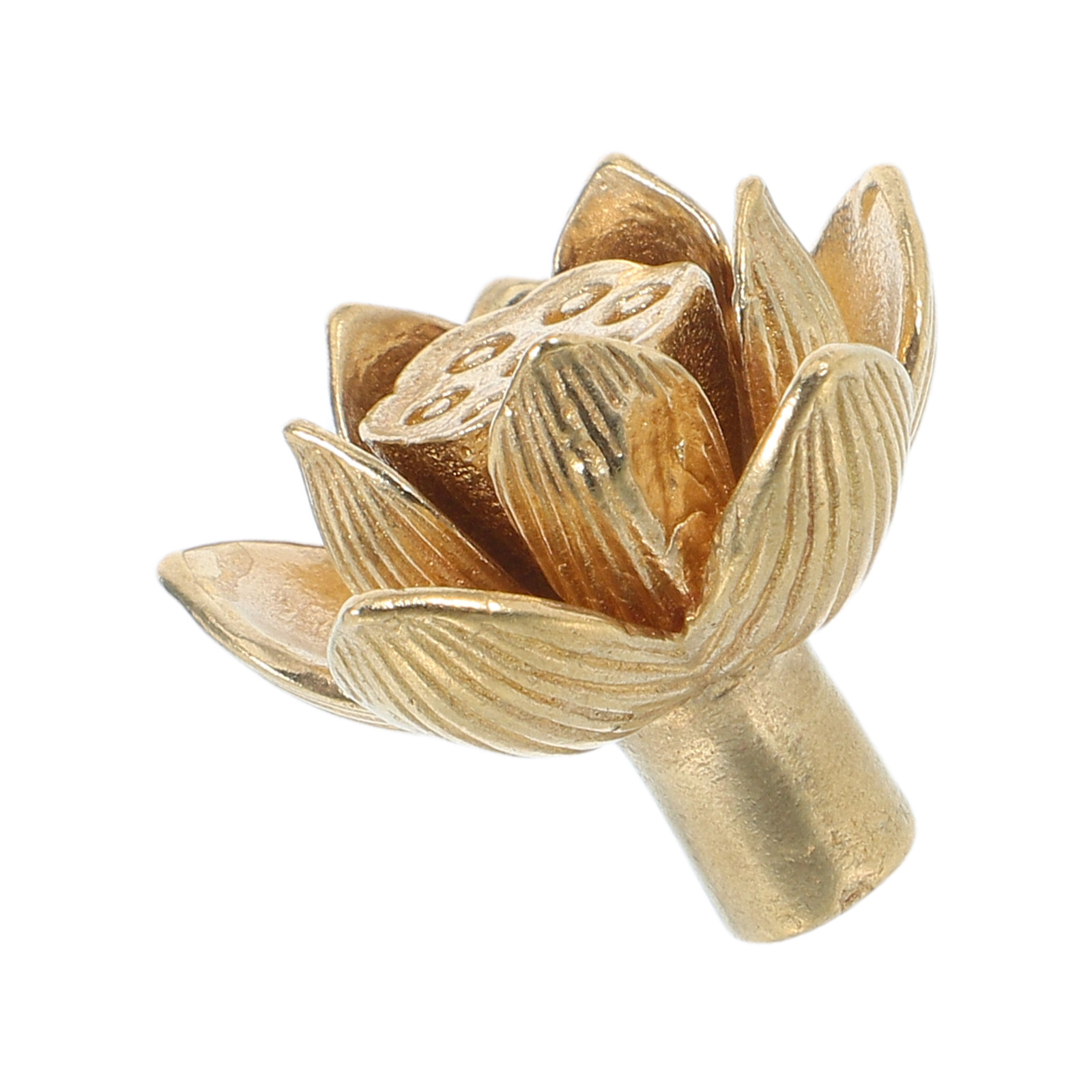 Vintage Lotus Flower Brass Doo - Furniture Hardware Brass review and price