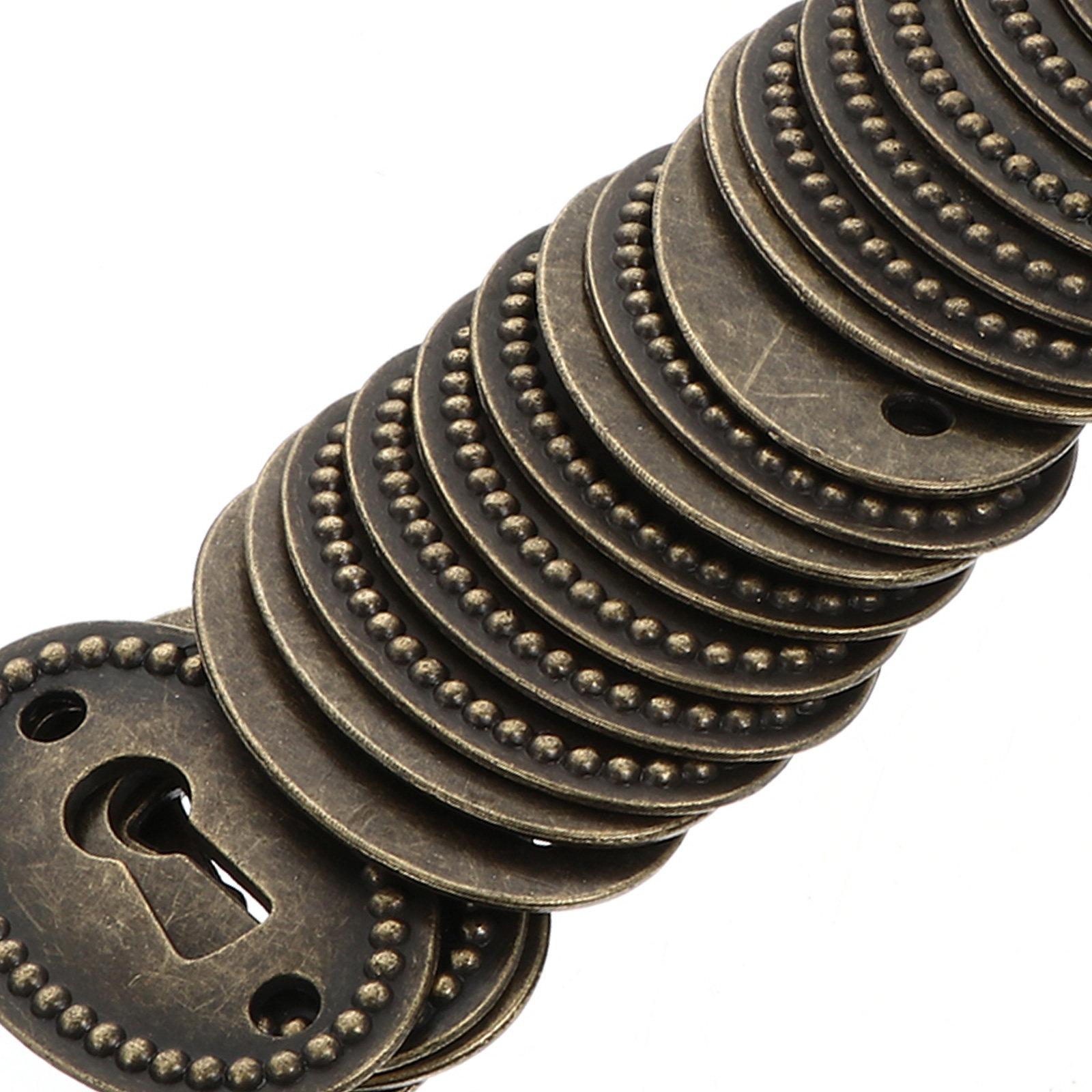 20Pcs Keyhole Cover Durable Zi - Furniture Hardware Brass review and price